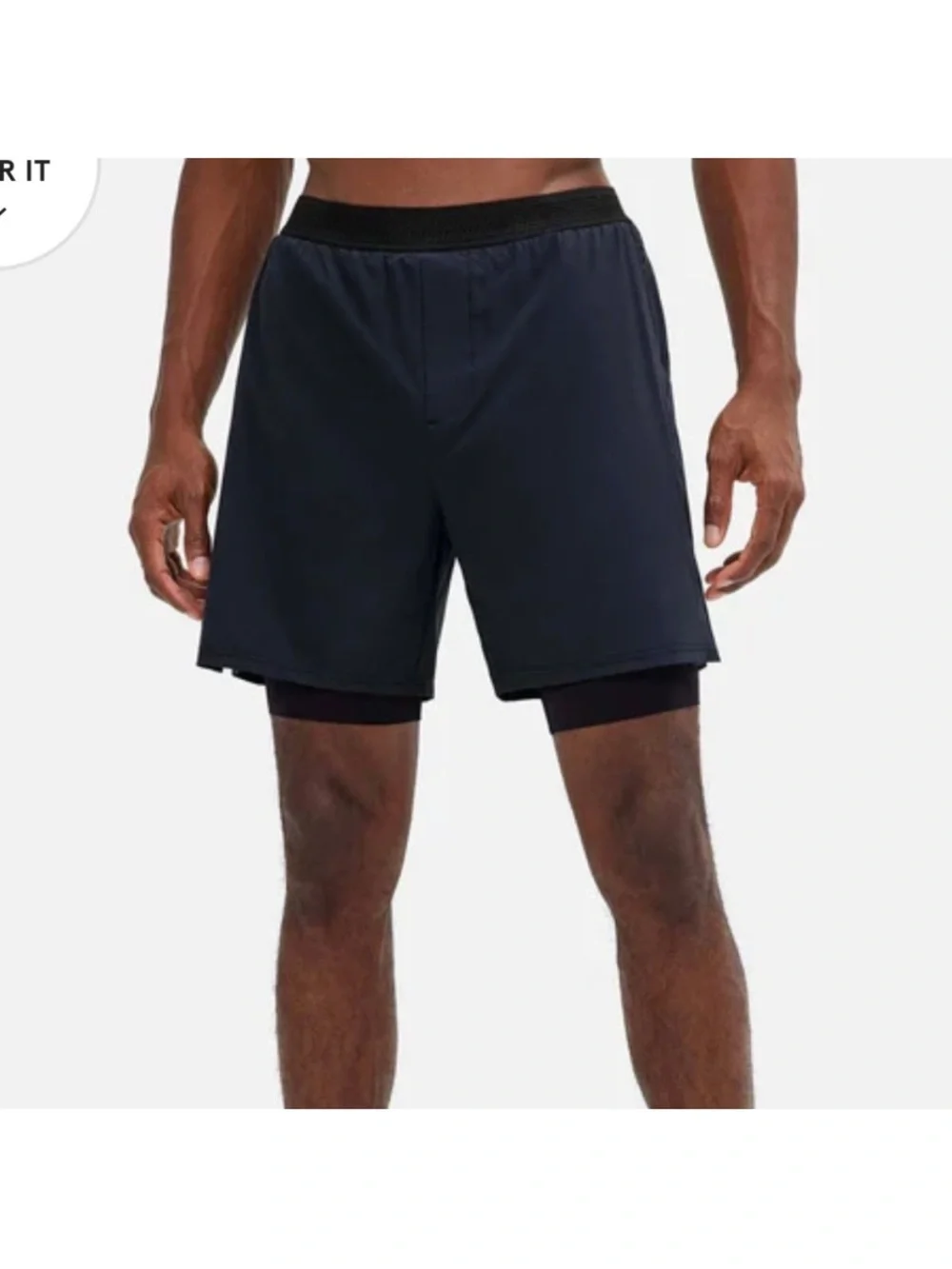 Rhone Swift Shorts Lined size small compression black gym work out exercise mens
